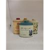 CUSSONS TALCO : 4 scatole di latta integre ,Vintage anni '50
