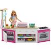 Barbie, Cucina da Sogno con Bambola, 5 Aree di Gioco, Pasta Modellabile, Luci e Suoni, Giocattolo per Bambini 4 + Anni, Packaging Online, GWY53
