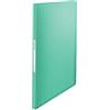 Leitz Esselte Espositore Organizer A4 con 60 tasche, Capacità 120 fogli, Utilizzabile a Casa e in Ufficio, Gamma Colour'Breeze, Motivo in Rilievo, 21 mm x 310 mm x 235 mm - Verde