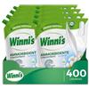 Winni's - Ammorbidente Lavatrice Ipoallergenico Concentrato Ecoformato, 200 Lavaggi, Fragranza Fiori Bianchi, Con Perle di Profumo Biodegradabili, 1250 ml x 4 Confezioni