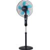 Telefunken Ventilatore a Piantana da Terra Pale Diametro 40 cm Oscillante 3 Velocità con Timer colore Nero - M07456