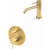 Vema Rubinetterie VEMA - OTAGO set miscelatore lavabo + miscelatore incasso con deviatore - V32011/V17142