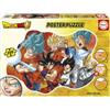 Educa - Poster Child Puzzle di 250 pezzi con una particolare forma esterna e grandi dimensioni: 100 x 70 cm | Dragon Ball. Contiene la colla Fix Puzzle (19965)