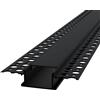 Profilo da incasso per Cartongesso in Alluminio per 2 strisce LED Nero Variante Lunghezza 2 Metri