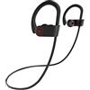 FAMKIT Auricolari Bluetooth Impermeabile Senza Fili Sport Auricolare Noise Cancelling Cuffia per Palestra Esecuzione Allenamento