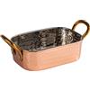 APS Mumbai 40735 - Mini padella in acciaio inox, effetto rame, 12,5 x 8,5 x 4,0 cm, 0,25 litri
