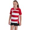 Canterbury Ragazzi Junior Maglia da Rugby Vapodri Evader Hooped | Tecnologia Vapodri | vestibilità Atletica Professionale | Resistente Maglia Tecnica da Rugby
