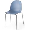 Connubia Sedia Academy CB1671-E con struttura in metallo e seduta in polipropilene - IN PROMOZIONE CON VOUCHER