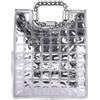 CHANEL Pre-Owned - Borsa tote Vinyl Ice Cube grande - Donna - pelle metallizzata - Taglia unica - Grigio