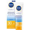 NIVEA Sun, protezione solare opaca per il viso, protezione solare UPF 30 (50 ml), protezione solare non grassa per il viso, latte solare istantaneamente efficace con texture leggera