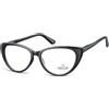 SUNOPTIC ITALIA Srl OCCHIALE DA LETTURA POLICARBONATO MONTANA EYEWEAR MODELLO HMR64 NERO LUCIDO +3,0