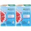 Garnier Maschera in Tessuto Super Idratante Energizzante per pelli da dissetare 2x35 g Emulsione