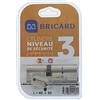 Bricard 15691 Cilindro Astral 2, 9 in ottone nichelato 10 pistoni, 2 Voci 40 + 50, Protezioni anti-foratura, e il grimaldelli. Scheda personale