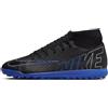 Nike Mercurial Superfly 9 Club, Sneaker Uomo, Black/Chrome-Hyper Royal, 47 EU