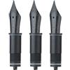 Asvine 3 PZ Penne Stilografiche con Pennini Sostituibili, 6 Pennini Neri EF/F/M V169, P20, P30 e V126