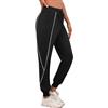 Leversic Pantaloni Tuta Donna Cotone Pantaloni Sportivi Donna Pantaloni Tuta Larghi Pantaloni da Jogging Pantaloni Leggeri con Coulisse Nero S