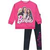 Barbie Set felpa e leggings Completo coordinato | Completi e set di abbigliamento per ragazze | 6-7 Anni | Merchandise ufficiale