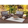 Livabliss Belek Tappeto da Esterno ed Interni Tappeto Esterno Terrazzo Moderne, per Giardino, Balcone, Stile Boho Tappeti Ampi Dimensioni, 120x170 cm Avorio e Grigio Chiaro