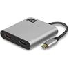 ACT Convertitore USB-C - 2 x presa HDMI 0,15 metri, 1 x 4k a 60 HzMST, 2 x 1080p, alloggiamento in metallo
