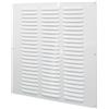 Nordborn Griglia di ventilazione in metallo da 30,5 x 35 cm con rete anti-insetti, ventilazione e aerazione (30,5x35 cm, Bianco)