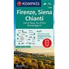 Kompass Carta escursionistica n. 2458. Firenze, Siena, Chianti, Val di Pesa, Val d'Elsa, Monteriggioni 1:50.000. Ediz. italiana, tedesca, inglese e francese: ... Verwendung in der KOMPASS-App. Fahrradfahren.