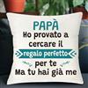 QZOSZ Regalo Papa Natale Utile, Federe Cuscini Divano 45x45 Lino Personalizzata Letto Divertenti, Federa Cuscino Idee Regali di Natale per il Papà Nonno Compleanno Festa del Papà