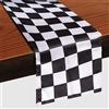 Lollanda Runner da tavola bianco e nero, con motivo a scacchi, 30 x 275 cm, rettangolare, moderno, per casa, cucina, caffè, sala da pranzo, fattoria, feste, riunioni