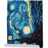 My Custom Style Poster Locandina Stampata su Carta Fotografica 200gr. #Arte-Notte Stellata, Van Gogh#. 40x50cm