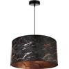 Light Home LH Light-Home Verona Lampadario a Sospensione - Lampadario Industriale per Soggiorno Camera da Letto e Cucina - Lampade a Sospensione in Metallo e con Paralume Classico - E27 - Marmo - 23x45 cm