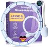 Wellrelaxx Smart Hula Hoop vincitore del test silenzioso e girevole con contatore, hula hoop con sfera di peso, pneumatici Hullahub, per allenamento con divertimento, circonferenza 70-110 cm