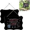 Cerioll Lavagna da Appendere,Appesa Lavagna,2 Pezzi Messaggi Lavagnette,Mini Lavagna Cancellabile,Lavagna Segni Double Bifacciale in Legno Cancellabile per Feste,Matrimoni,Ringraziamento,Pasqua(30 x 20cm)