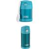 Thermos Kids FUNTAINER FOOD JAR 0,30 l, ocean teal, THERMOS Kids FUNTAINER STRAW BOTTLE 0,35 l, ocean teal, thermos per bambini, in acciaio inox