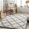 Livabliss Tappeto Shaggy Manatuto Ampio Tappeto Salotto Moderno, Sala da Pranzo, Morbido Tappeti Shaggy per Camera da Letto, Motivo Astratto Peloso, leggera da Pulire, 160x213cm Crema e Grigio