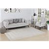 Livabliss Zagora Tappeto Salotto Moderno per Casa, Sala da Pranzo e Cucina Tappeto Geometrico Astratti Neutri Aztechi Stile Boho, leggera da Pulire, Ampio 160x213cm, Beige, Bianco e Grigio
