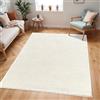 Livabliss Shaggy Spesso - Soggiorno, Sala da Pranzo, Camera Adulti e Ragazzi, Cucina - Pelo Lungo Morbido e Soffice Monocromatico, Motivo Berbero, Tappeto Camera Tinta Unita 160x213 cm - Beige