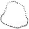 VLNET | Bracciale Spadarella con Pepite in Argento 925 diametro 3 mm | Cotone Nautico Azzurro | Unisex Lunghezza 17 cm | Fatto a Mano in Italia