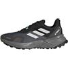 adidas Terrex Soulstride Rain.RDY Trail Running Shoes, Scarpe Donna, Core Black/Crystal White/Grey Four, 40 2/3 EU