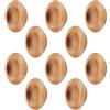 MOROBOR Confezione da 10 maniglie rotonde in legno per porte scorrevoli da fienile, maniglie per porte da incasso per armadietti da cucina, maniglia invisibile
