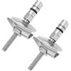 Create idea 2Pcs Cerniere Di Fissaggio Del Sedile Del WC M6x71,5 mm Staffa Di Fissaggio Della Cerniera Del Coperchio Del WC In Acciaio Inossidabile C0102G Compatibile Con LUVETT