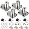 Fippy Set di 4 lucchetti per mobili da 32 mm, con chiave universale, serratura a vite, serratura per mobili, armadi, scrivania