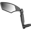 M-WAVE Bicycle Mirror Spy Space Barend, Left Side, for Bar End Mount (Inner Dia. 15-23 Mm), Real Glass Lens, On Card