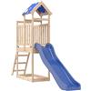 vidaXL AX Parco Giochi 52.5x304x215cm Torre Gioco Scaletta Scivolo A Onde Casa 3279064