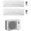 MITSUBISHI MSZ DW 35+35 Condizionatore fisso dual 12000+12000 BTU CLASSE A++