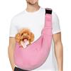 PETLOFT Reversibile Borsa Trasportino Zaino, Borsa da Trasporto per Cani Piccoli, Adjustable Borsa a Tracolla, Cross-Body Pet Sling Carrier con Gancio per Collare per Cane/Gatto Fino a 4.99kg