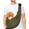 PETLOFT Reversibile Borsa Trasportino Zaino, Borsa da Trasporto per Cani Piccoli, Adjustable Borsa a Tracolla, Cross-Body Pet Sling Carrier con Gancio per Collare per Cane/Gatto Fino a 4.99kg