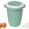 Westmark Ciotola con Coperchio in Due Parti, 1 L, con Beccuccio, Plastica, Bianco e Verde Menta, 3151227M