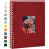 Vienrose Album Fotografico in Lino, 28 x 20,5 cm, 80 Pagine Bianche | Libro dei Ricordi Fai Da Te per Viaggi Famiglia Matrimonio Natale Anniversario