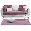 PETCUTE Copridivano angolare con penisola Trapuntato Fodere copridivani Copri Divano Antiscivolo Viola 110X210cm