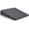 DYNMC you Cuscino Cuneo - Cuscino per Sedile Auto - Cuscino per Sedia Ufficio - Cuscino Auto sedile e Ufficio Antiscivolo - Auto Cuscini Perfetto per Sedie da Ufficio o per l'Auto (Grigio Scuro)