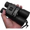 Generic Binocolo HD 40x60 Potente cannocchiale con zoom Binocolo a lungo raggio Doppio monocolo Binocolo Ampio angolo di caccia Accessorio Trasparente